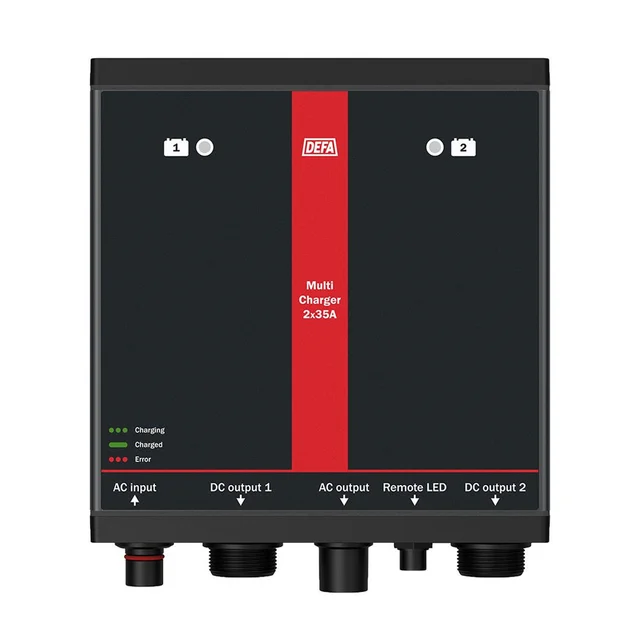 DEFA MultiCharger batterilader 2x35A 2 x 12V / 1 x 24V 