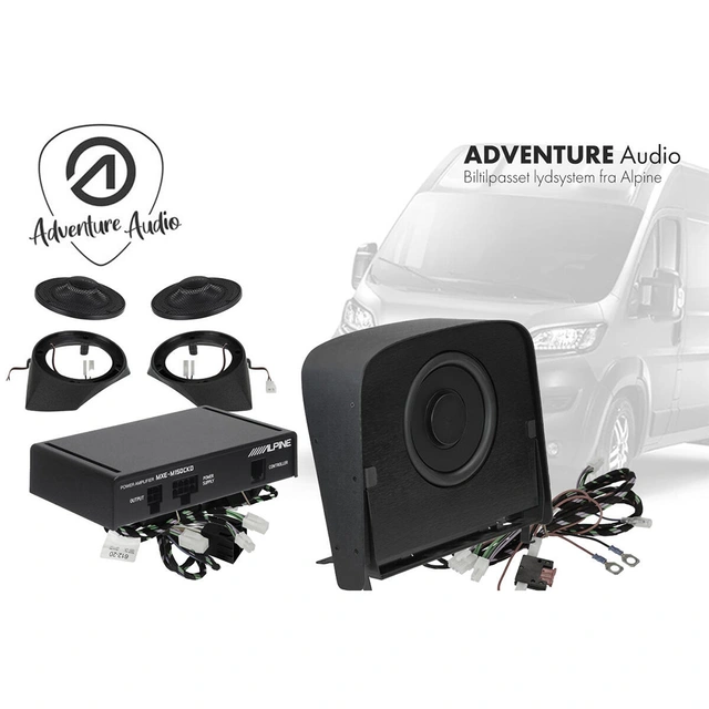 Alpine lydoppgraderingspakke Fiat Ducato Spesialtilpasset Ducato/Boxer/Jumper 