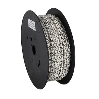 ACV Installasjonskabel, 2x2.5mm2 2,5mm2, Hvit/Hvit-sort, tvunnet