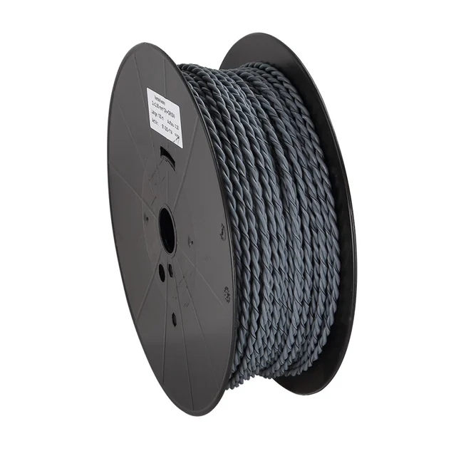 ACV Installasjonskabel, 2x2.5mm2 2,5mm2, Grå/Grå-sort, tvunnet 