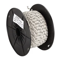 ACV Installasjonskabel, 2x0.75mm2 0,75mm2, Hvit/Hvit-sort, tvunnet