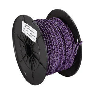 ACV Installasjonskabel, 2x0.75mm2 0,75mm2, Lilla/Lilla-sort, tvunnet