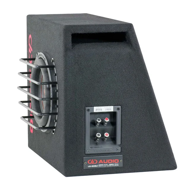 DD Audio LE-M508d-D2 basskasse 8" i kasse, 250-500W RMS, 2x2 Ohm 