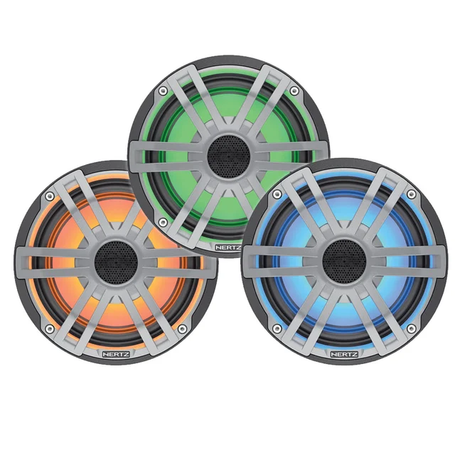 Hertz HEX 6.5 M-W høyttalerpar 6.5", 50W RMS, sportsgrill, LED RGB 