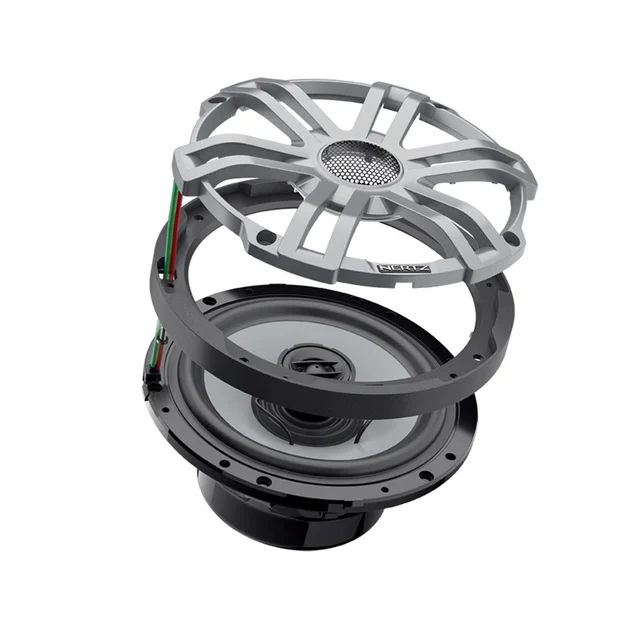 Hertz HEX 6.5 M-W høyttalerpar 6.5", 50W RMS, sportsgrill, LED RGB 