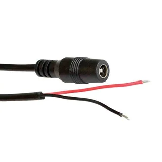 Strømkabel med DC-plugg 60 cm, hun