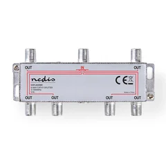 Antennesplitter, 6-veis F-Connector, 5-1000 Mhz