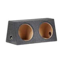 Dobbel basskasse for 12" elementer Lukket kasse, 2x30 liter, grå