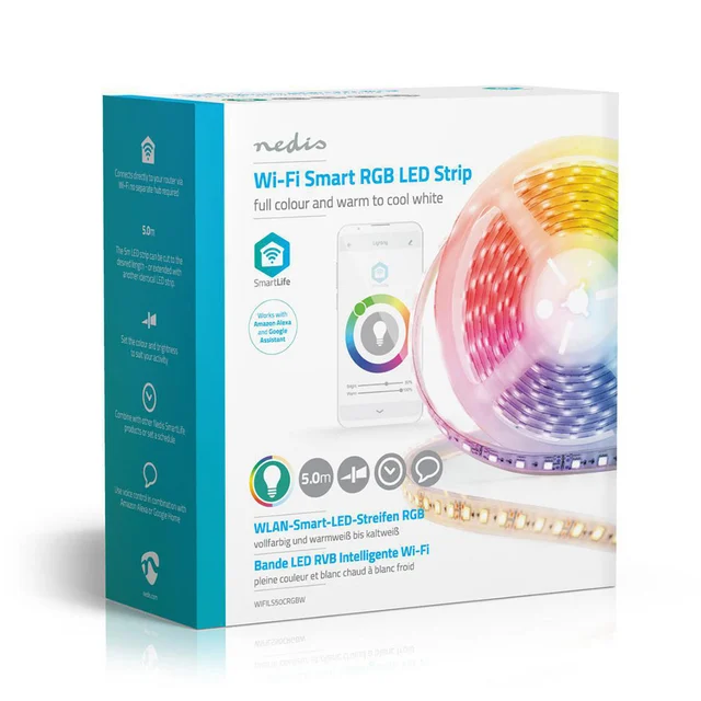 Nedis SmartLife WIFI RGB LED-list 230V, WIFI, 5m, RGB 
