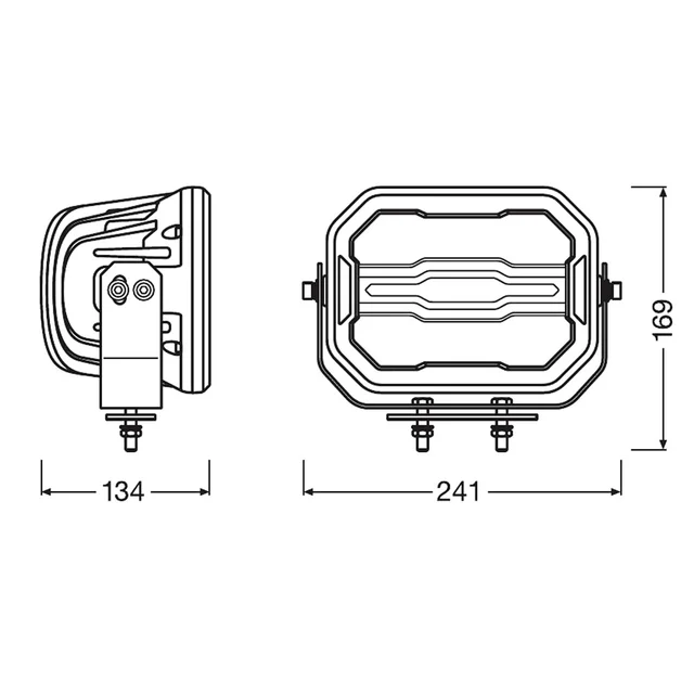 Osram MX240 LED fjernlys Kombo, 850m, 4000 lumen 