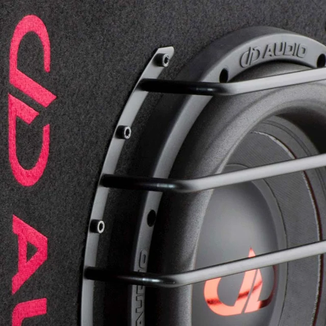 GZ / DD Audio 24V basspakke 10" sub i kasse, forsterker, kabelsett 