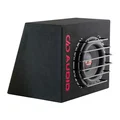 DD Audio LE-M510d-D2 basskasse 10" i kasse, 250-500W RMS, 2x2 Ohm
