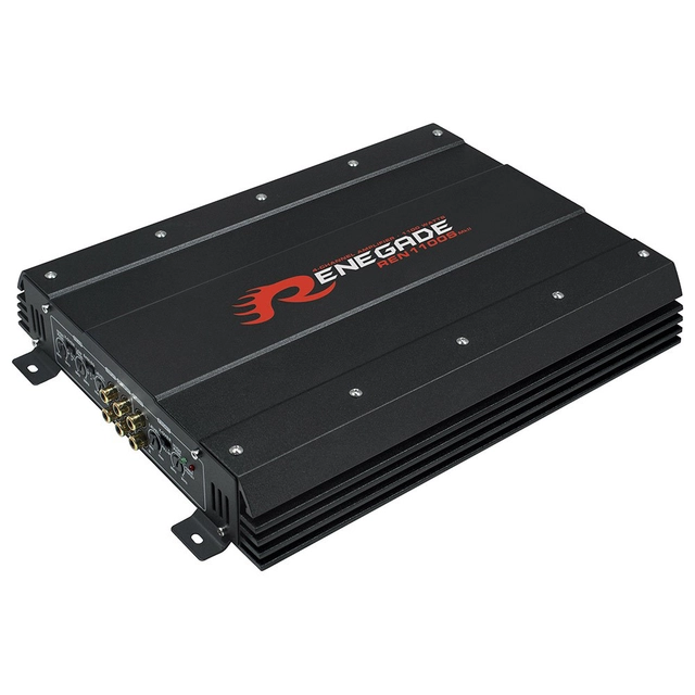 Renegade RBK-1100XL basspakke 12" sub i kasse, forsterker, kabelsett 