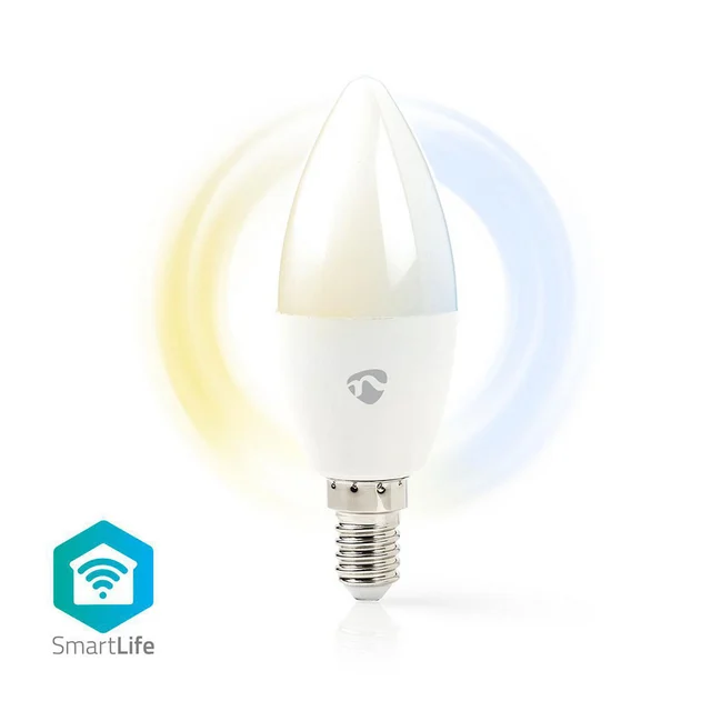 Nedis SmartLife LED-lyspære Kaldhvit & Varmhvit, E14, WIFI 