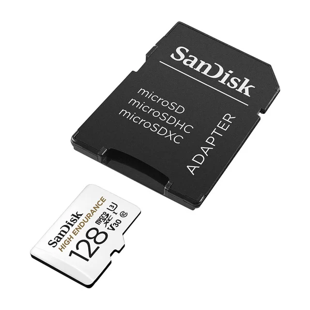 Sandisk High Endurance microSDHC 128GB Class10, høy ytelse, egnet for dashcam 