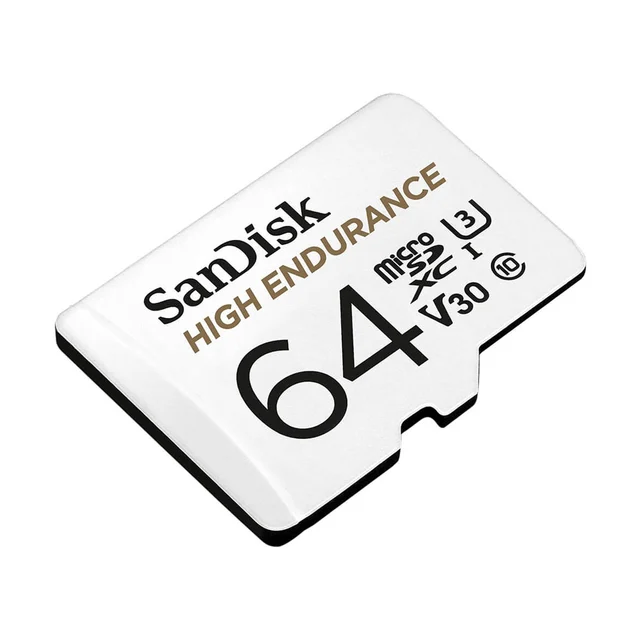 Sandisk High Endurance microSDHC 64GB Class10, høy ytelse, egnet for dashcam 