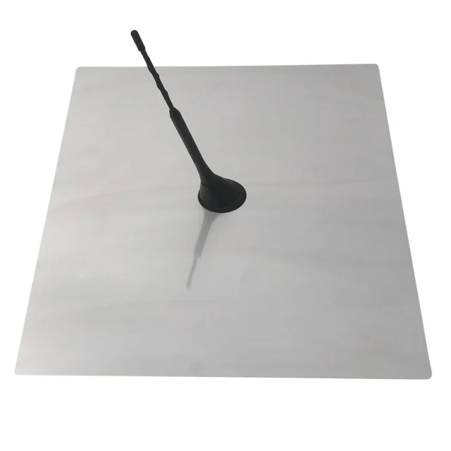 Stålplate for antennemontering Jordplan, 40x40 cm 