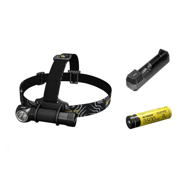 Nitecore HC33 LED hodelykt 187m, 1800 Lumen, LED, avtagbar lykt 