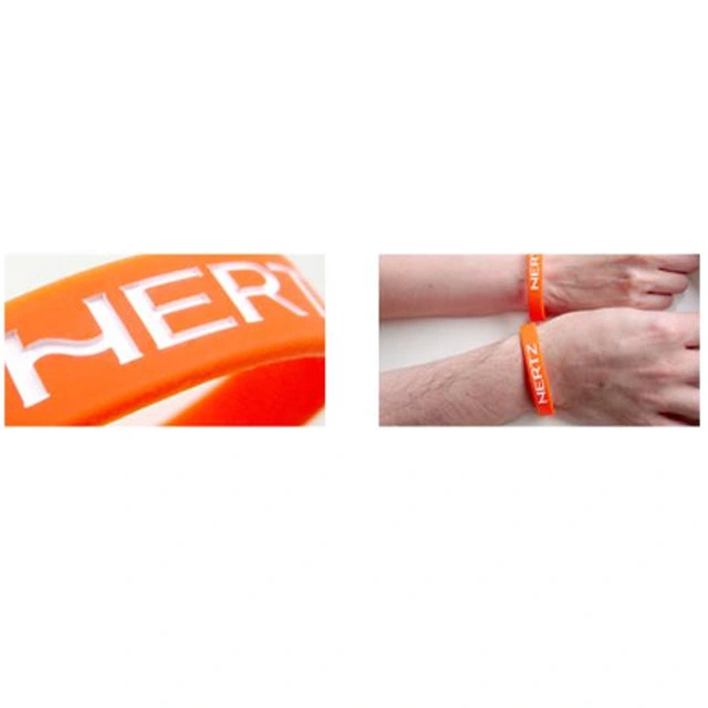 Hertz armbånd Oransje og hvitt 