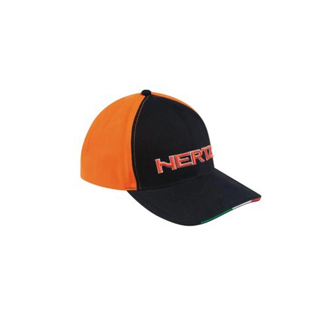 Hertz Cap Sort og oransje m/Hertz logo 