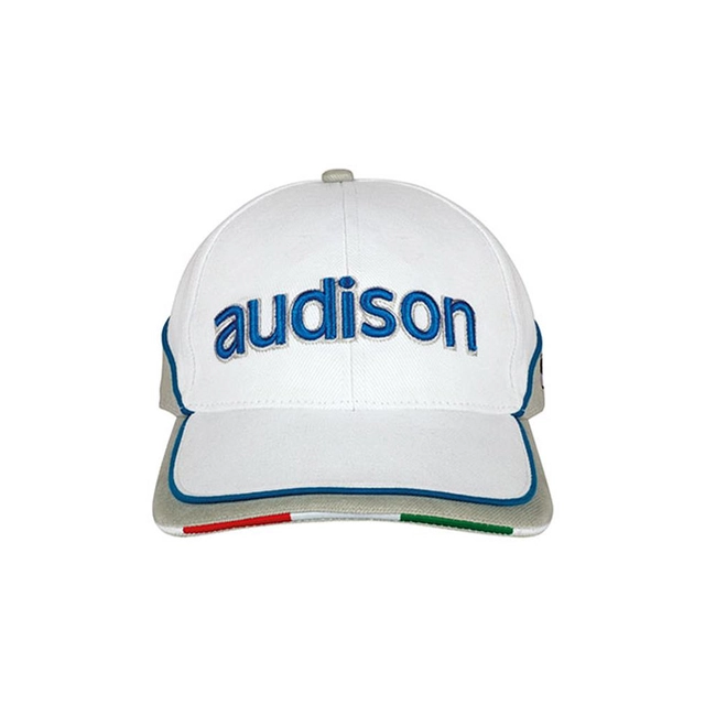Audison Cap Hvit m/Audison-logo 