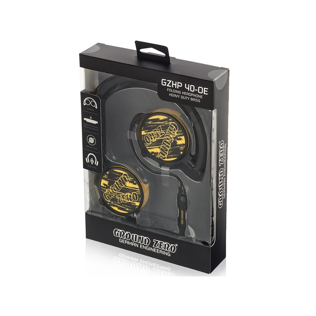 Ground Zero GZHP 40-OE På øret, kraftfull bass 