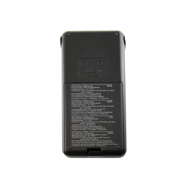 Alcotrx FCA35 promilletester Brenselcelle 