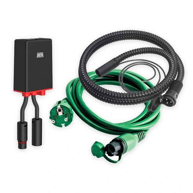 DEFA Ladekit 5A batterilader og tilkoblingskabler 