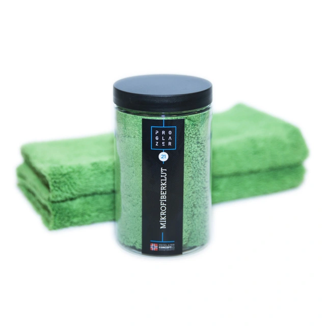 Proglazer Mikrofiberklut Sømløse kanter, loer ikke 