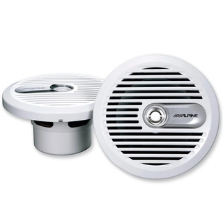 Alpine SPS-M601W høyttalerpar 6.5", marine, 30W RMS, Hvit