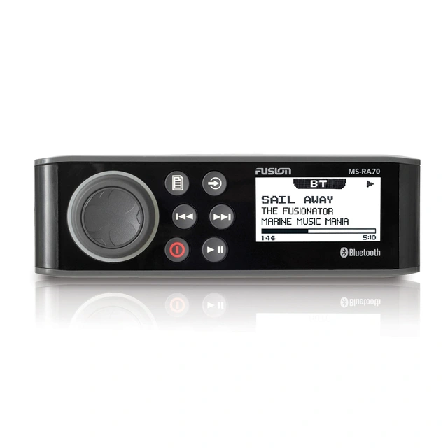 Fusion MS-RA70 marineradio Uten NMEA2000 Vanntett front, BT, 4x50W ++ 