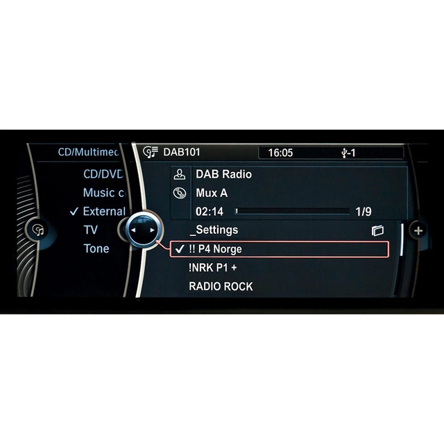 Kufatec Fistune 40150 DAB+ adapter Tilpasset BMW F m/CIC 