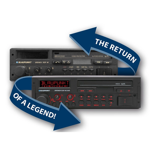 Blaupunkt Bremen SQR46 DAB Retro, BT, USB, DAB+, ikke CD 