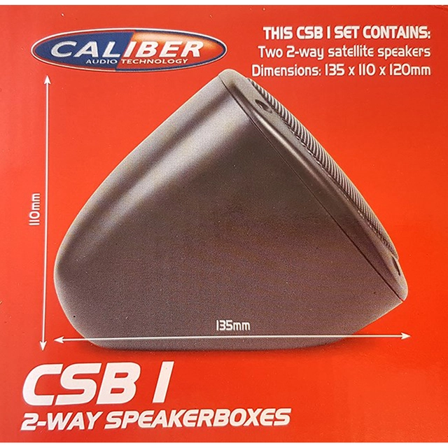 Caliber CSB-1 kabinetthøyttalere Sort, 40W RMS 