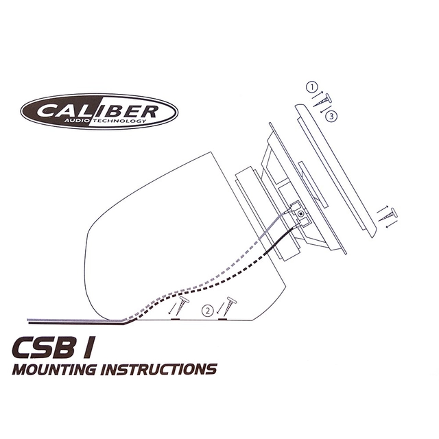 Caliber CSB-1 kabinetthøyttalere Sort, 40W RMS 