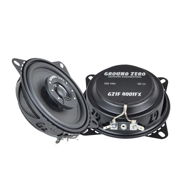 Ground Zero GZIF 4001FX høyttalerpar 4", 50W RMS, 3 cm dyp 