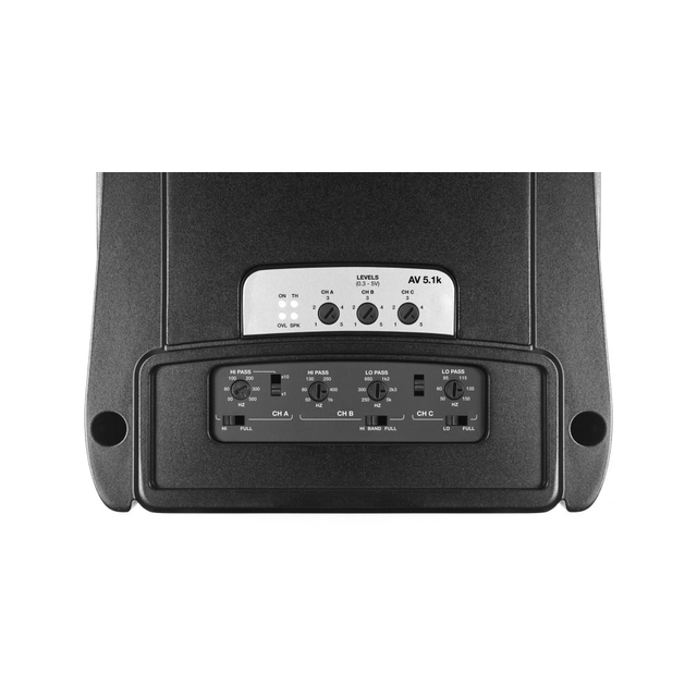 Audison AV 5.1k 5-kanals forsterker 2x75W + 2x250W + 1x1000W RMS 