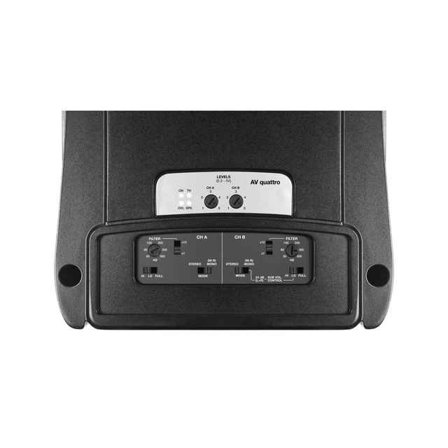 Audison AV quattro 4-kanals forsterker Voce-serie, 4x200W RMS i 2 Ohm, Hi-Res 