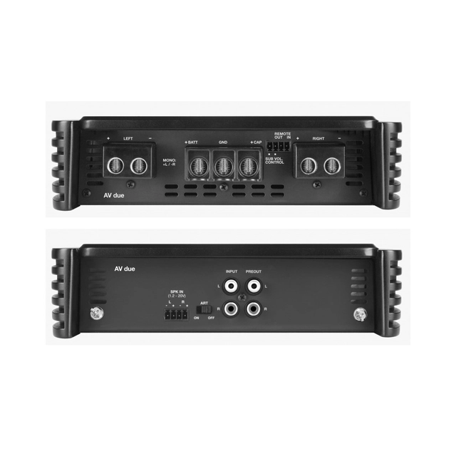 Audison VOCE AV due 2-kanals forsterker Hi-Res, 2x450w, 2 Ohm 