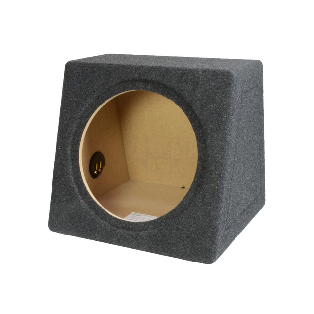 Singel basskasse for 12" element Lukket kasse, 30 liter, koksgrå 