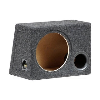 Singel basskasse for 12" element Portet kasse, 50 liter, koksgrå