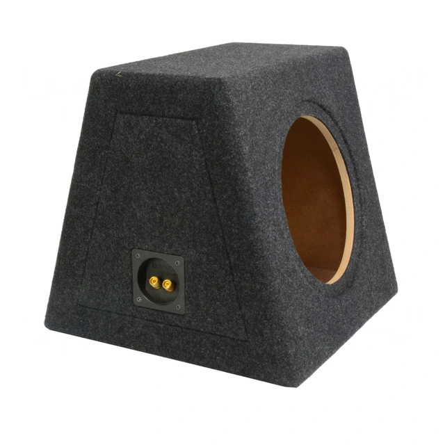 Singel basskasse for 10" element Lukket kasse, 30 liter, koksgrå 