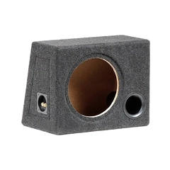 Singel basskasse for 10" element Portet kasse, 25 liter, koksgrå