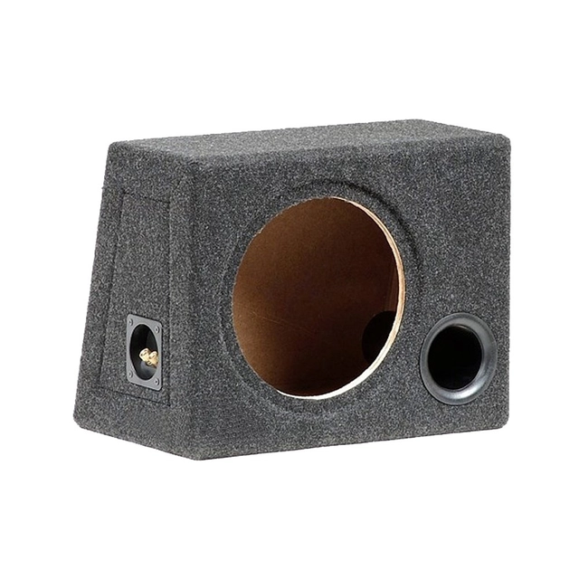 Singel basskasse for 10" element Portet kasse, 25 liter, koksgrå 