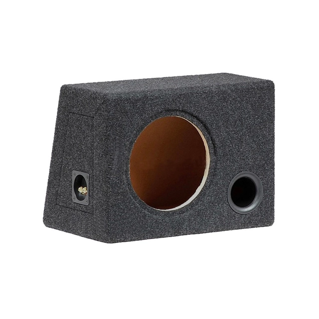 Singel basskasse for 10" element Portet kasse, 35 liter, koksgrå 