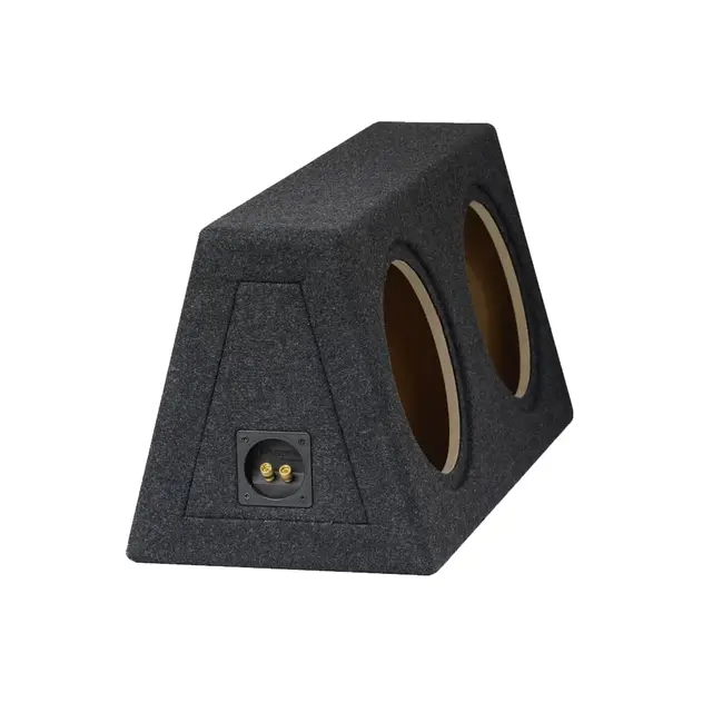 Dobbel basskasse for 10" elementer Lukket kasse, 2x20 liter, koksgrå 