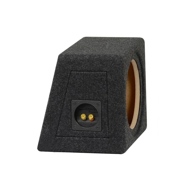 Singel basskasse for 8" element Lukket kasse, 8 liter, koksgrå 