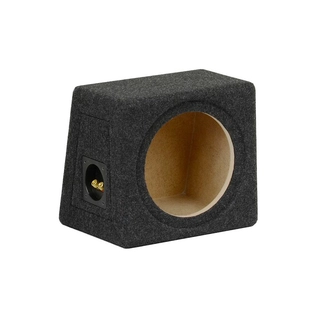 Singel basskasse for 8" element Lukket kasse, 8 liter, koksgrå