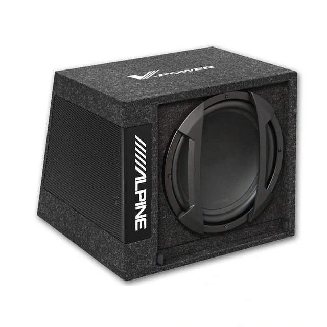 Alpine SWD-355 aktiv subwoofer 12" subwoofer, 150W RMS, bassremote 