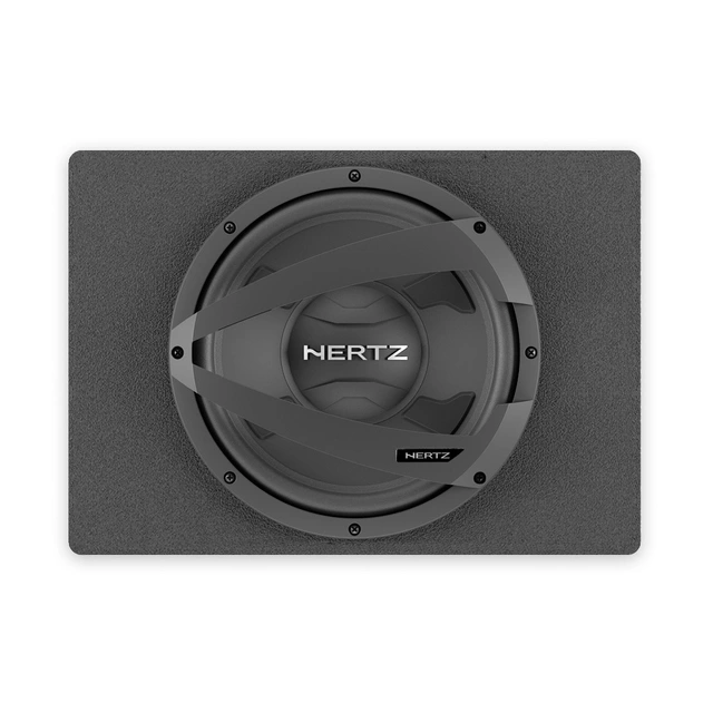 Hertz DBX25.3 basskasse 10" i kasse, 150W RMS, 4 Ohm 